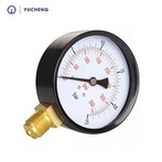 40mm Größe Epoxid-beschichtetes Stahlgehäuse-Manometer