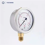 Flüssigöl-Manometer mit Doppelskala