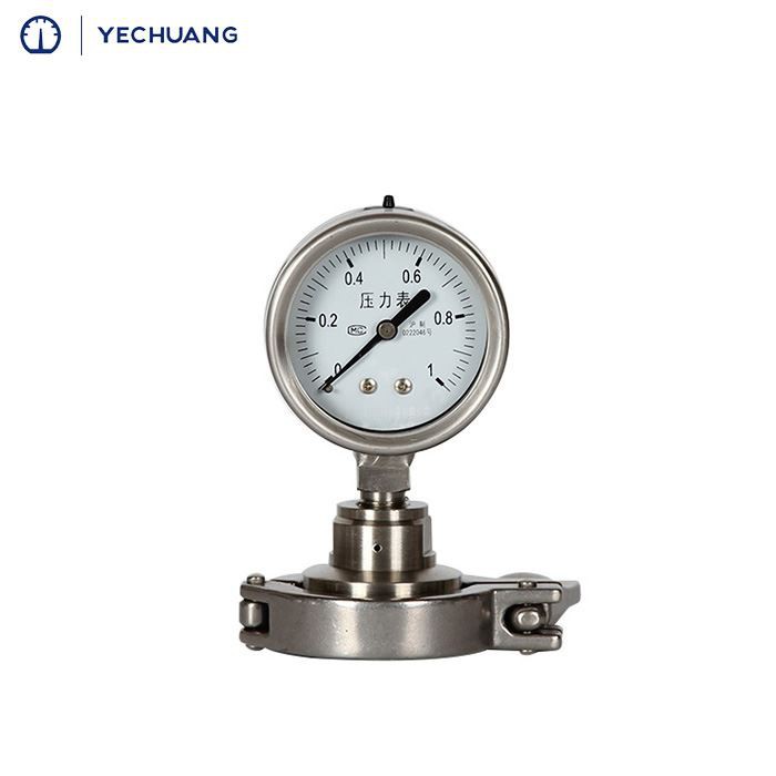 sanitary clamp diaphragm  pressure gauge 2