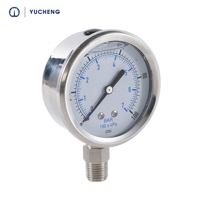 liquid filled oil pressure gauge 6