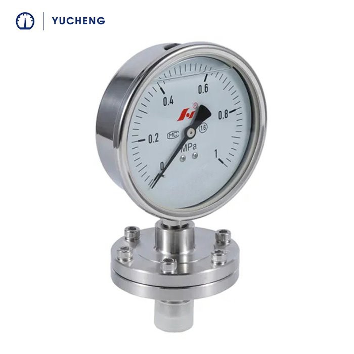 1.5inch Sanitary Diaphram Seal 100mm Gauge With Glycerin Filled