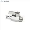 Mini Gas Handle Type Ball Valve Brass With Double Female Thread