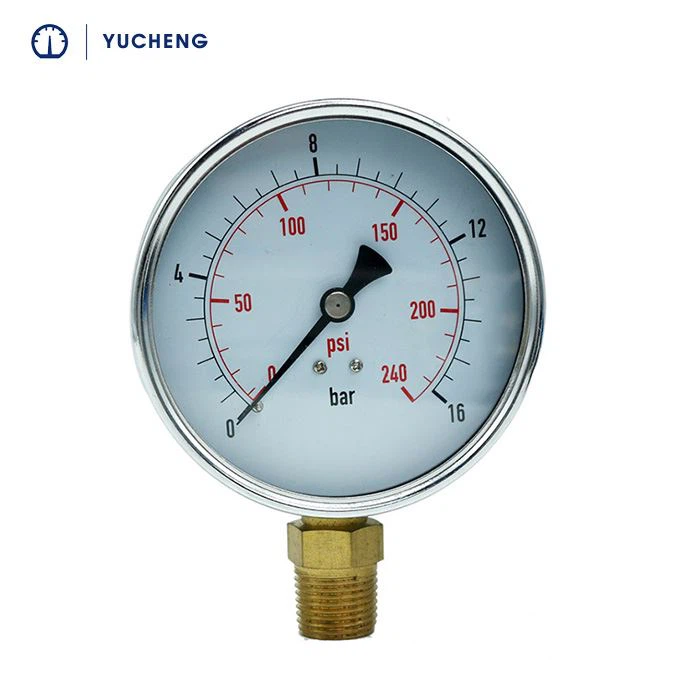 1/2NPT Messinganschluss-Manometer