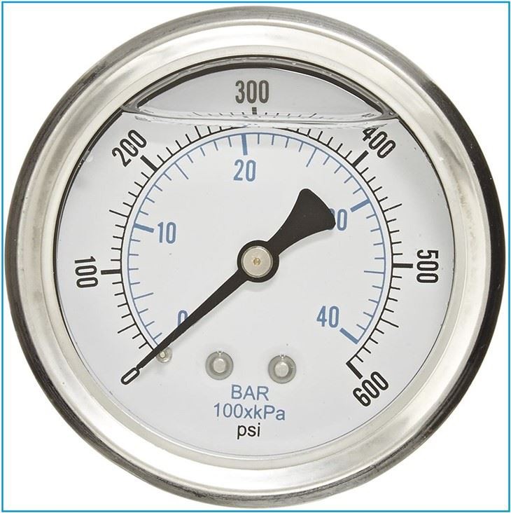2,5 Zoll. Manometer mit Zifferblattanzeige