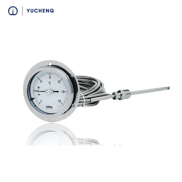 Bimetall-Thermometer mit Kapillare