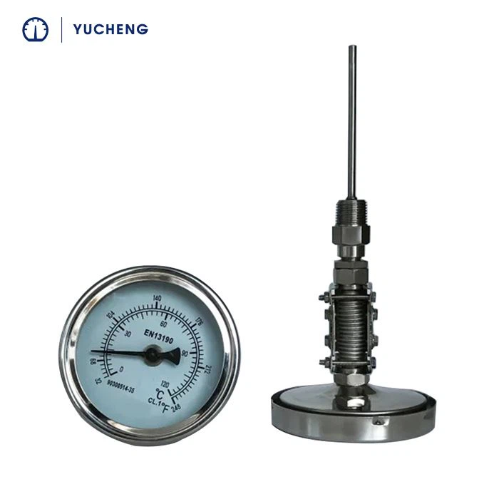 Bimetall-Thermometer mit Schutzrohr