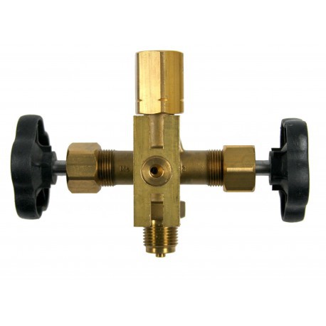 Doppelabsperrventil Stecker X Überwurf