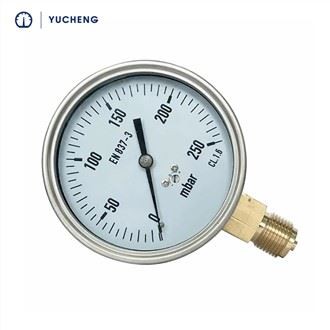 Messing 1/4 NPT Flüssigkeitsmanometer