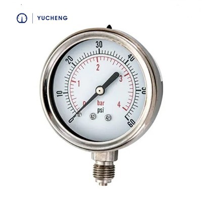 2.5 Inch SUS304 Oil Filled Pressure Gauge
