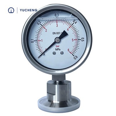 Hygienic Sanitary Pressure Gauge With Varivent Diaphragm