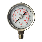 Standard-Manometer mit Bourdon-Rohr aus Edelstahl